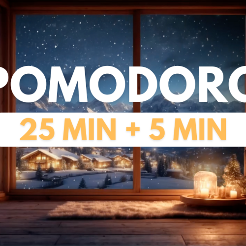 Pomodoro Piano Music With 25 min Timer